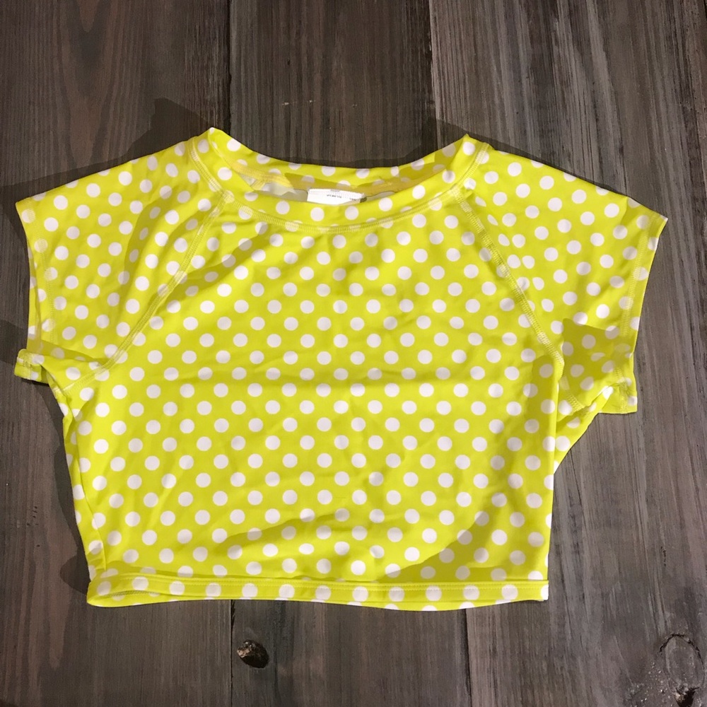 Roxy swim crop top womans M, never used